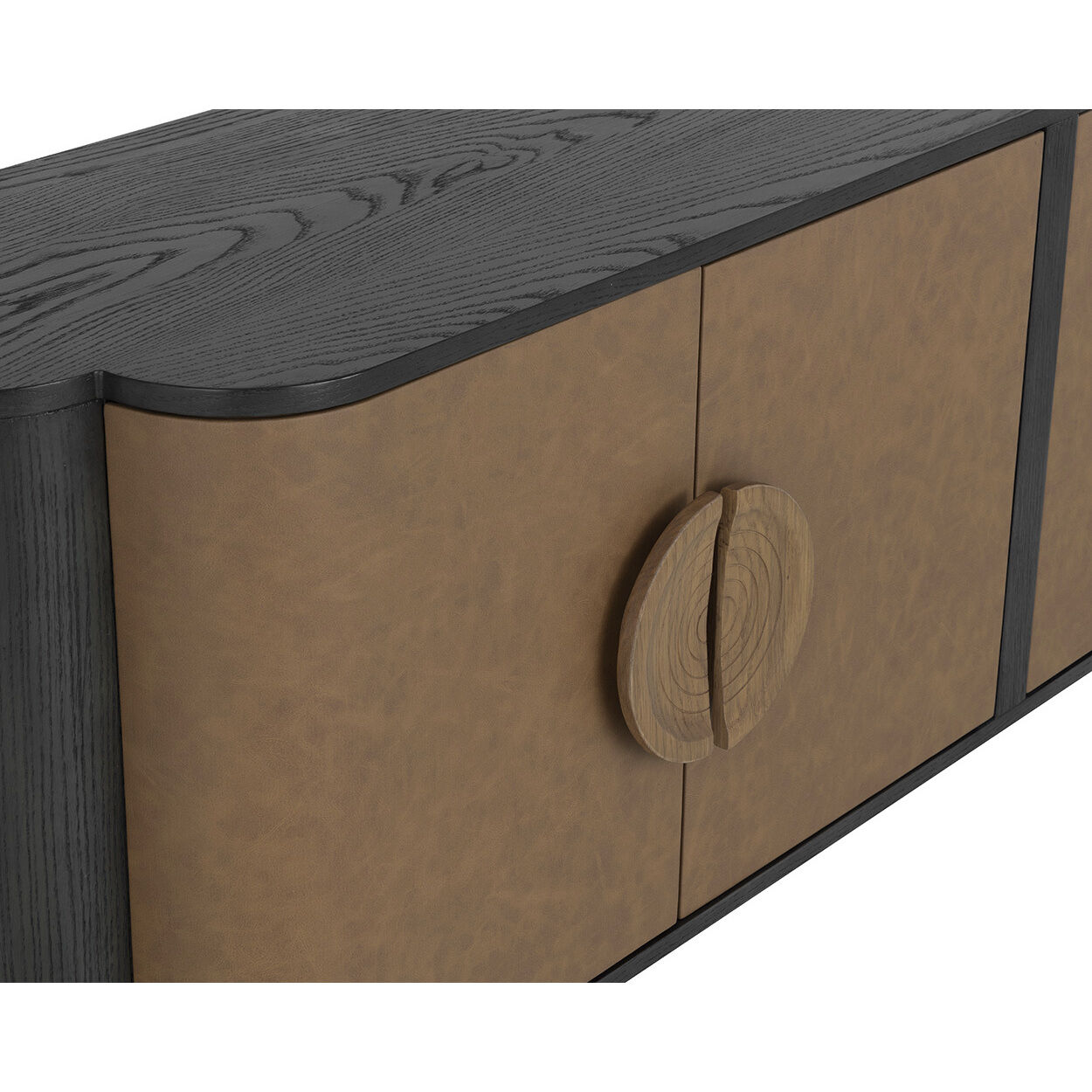 Dresden 82.5 X 20 inch Cognac / Smoke Grey Sideboard